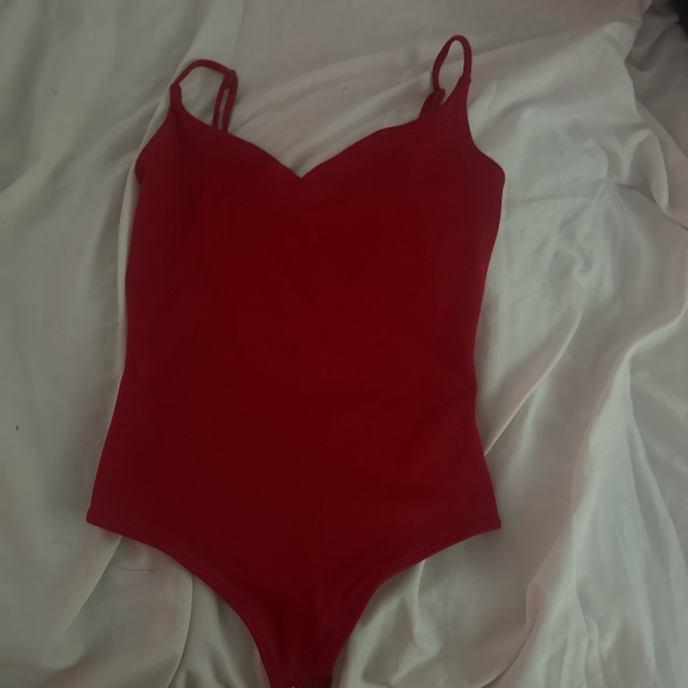 Red bodysuit